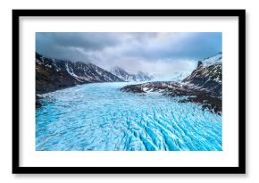 Skaftafell glacier, Vatnajokull National Park in Iceland.