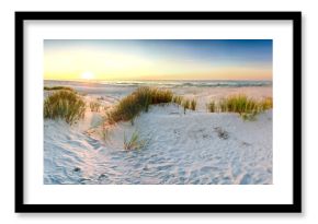 Wybrzeże wydmy plaża morze, panorama