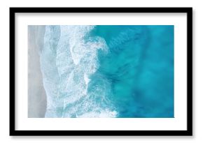 Waves on the beach as a background. Beautiful natural background at the summer time