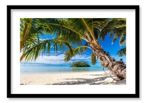 Beautiful tropical beach at exotic island in Pacific