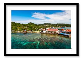 Paradies Küste Roatan Honduras