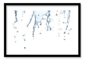 water splash drop blue liquid bubble