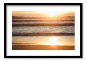 Scenic view of beach during sunset