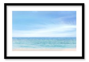 Scenic view of beach against clear sky