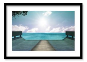 Digitally generated image of boat dock