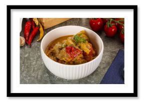 Yellow THai curry with beef