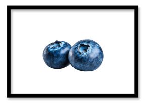 blueberries isolated on white background