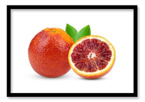 Blood orange isolated on transparent png