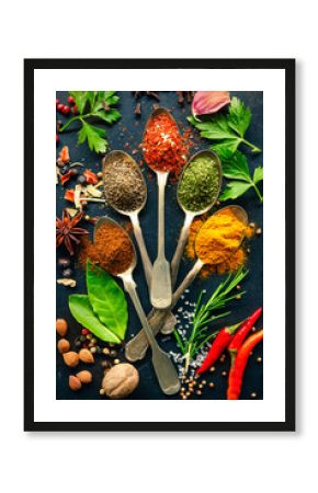 Various herbs and spices