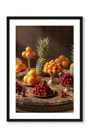 fruits on a table