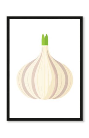 Garlic Food Icon Isolated on a Transparent Background