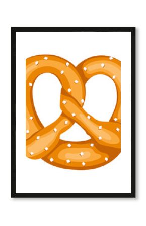 Soft pretzel illustration