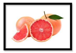  Grapefruit isolated on white