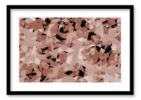 Rose gold geometric background. Abstract texture with triangle shapes. Perfect for modern designs, presentations, and websites.