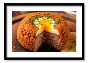 A traditional brazilian bolovo croquette  