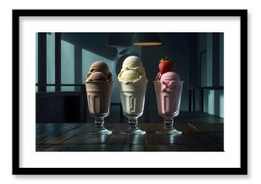 ไอศครีม 3 รส