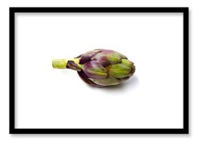 Fresh artichokes with green-purple tones