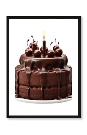 PNG Birthday Chocolate cake chocolate birthday dessert.