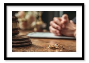Couple seeks legal advice on marriage law weddings and spousal support Attorney consults on marriage certification