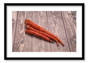 Red Indian raw carrot vegetable
