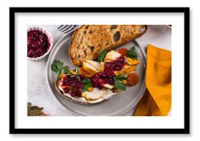 Leftover Thanksgiving day sandwich with turkey