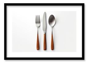 Elegant wooden handle cutlery set