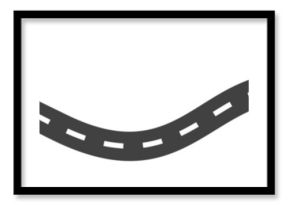 Concept of plan with an easy route A, difficult option B and real life way. Expectation and reality