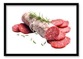 PNG Salami meat beef food.