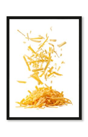 PNG Shredded cheese falling pile