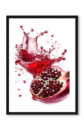 PNG Exploding full Pomegranate pomegranate splash fruit.