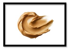 Peanut butter stroke isolated on transparent background