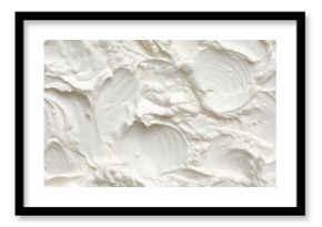 Whipped cream seamless pattern. White frosting texture for bakery, dessert, or confectionery design. Smooth and fluffy background for food packaging or cake decoration concept