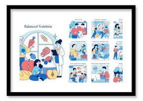 Balanced Nutrition and Healthy Eating Habits Illustrated