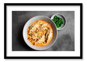 Thai Coconut Curry Dumpling Soup