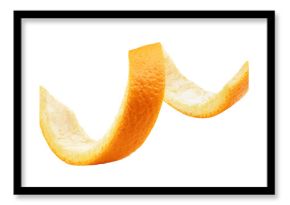 Orange Peel isolated on white background, full depth of field