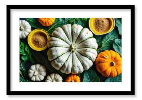 Fresh vegetables including Kocai leaves and Siyem pumpkin for healthy cooking