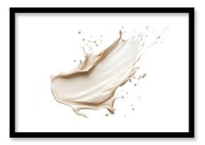 Cosmetic cream splash beige beverage abstract.