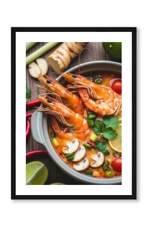 shrimps and vegetables