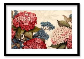 Hydrangea flower art backgrounds.
