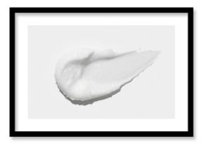 Cosmetic mousse texture sample displayed on a white surface