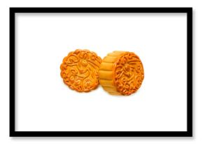 Mooncakes isolated on white background