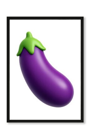 PNG 3D eggplant illustration vibrant