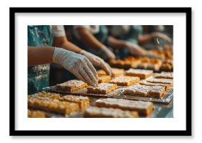 Baking Process - Workers Preparing Sweet Treats in a Bakery.