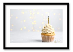 Elegante Cupcakes mit Kerze 