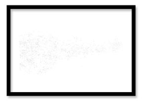 Macro salt flying, isolated on white background, clipping path