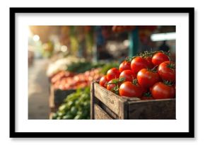 Fresh Pakistani tomatoes arranged for sale against a white background, highlighting agricultural produce for healthy meals, food, isolated