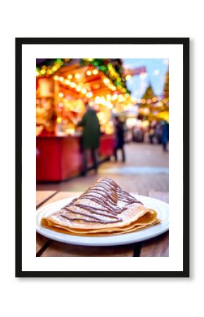 Crepe mit Nutella, Weihnachtsmarkt 