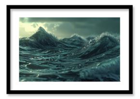 A powerful image of a large body of water with crashing waves. Perfect for illustrating the force of nature