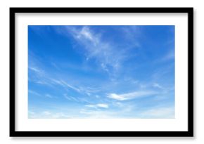 sky is blue and clear with  clouds
