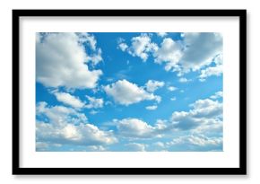 Beautiful white clouds in the blue sky background nature cloudscape.